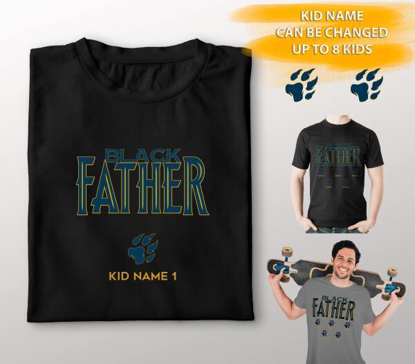 Black Father Personalized Shirt Gift For Dad, Father’s Day Gifts