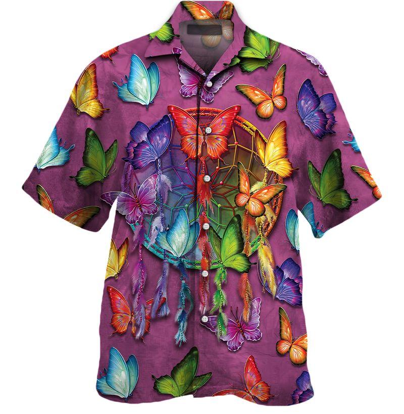 Butterfly Pattern All Over Printed Hawaii Shirt Ha93314