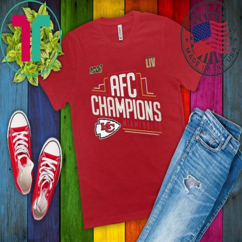 Kansas City Chiefs 2019 AFC Champions Tee Shirts