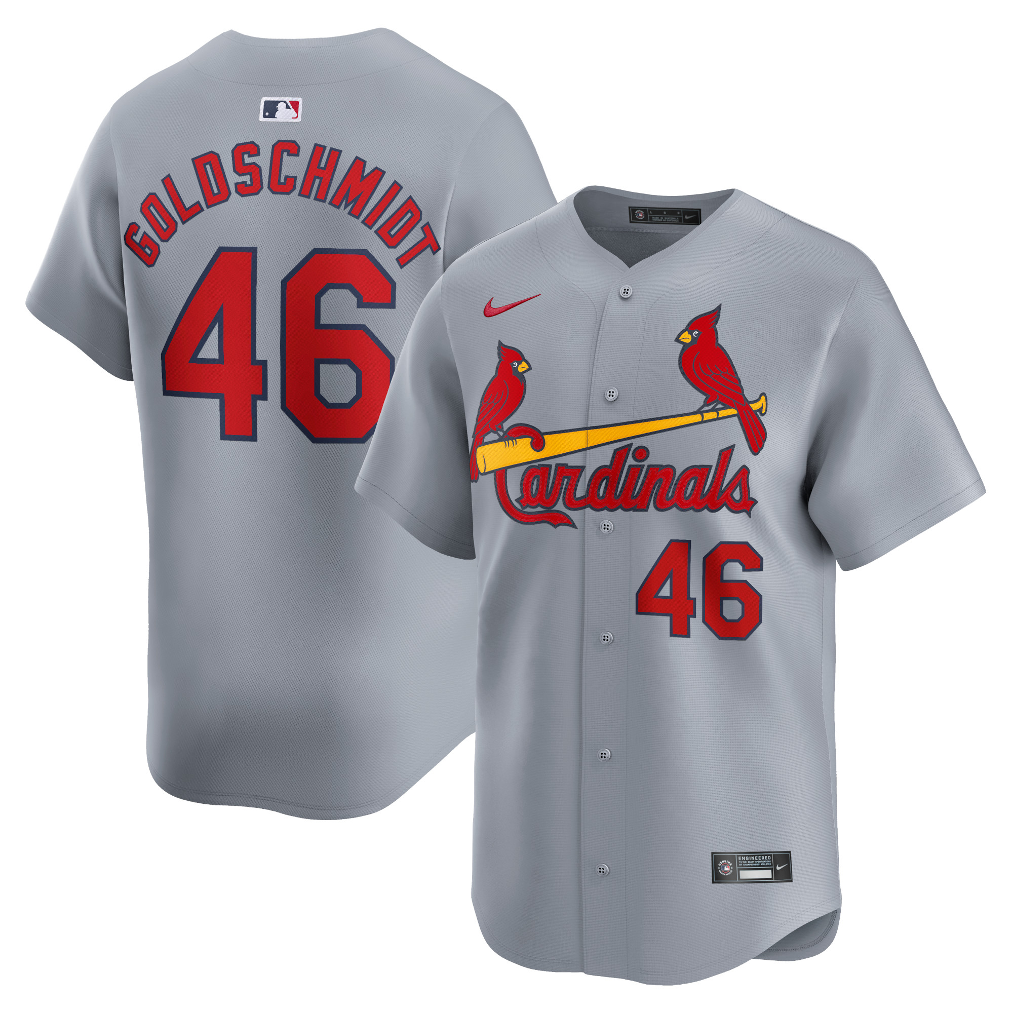 Paul Goldschmidt St. Louis Cardinals Away Limited Player Jersey – Gray