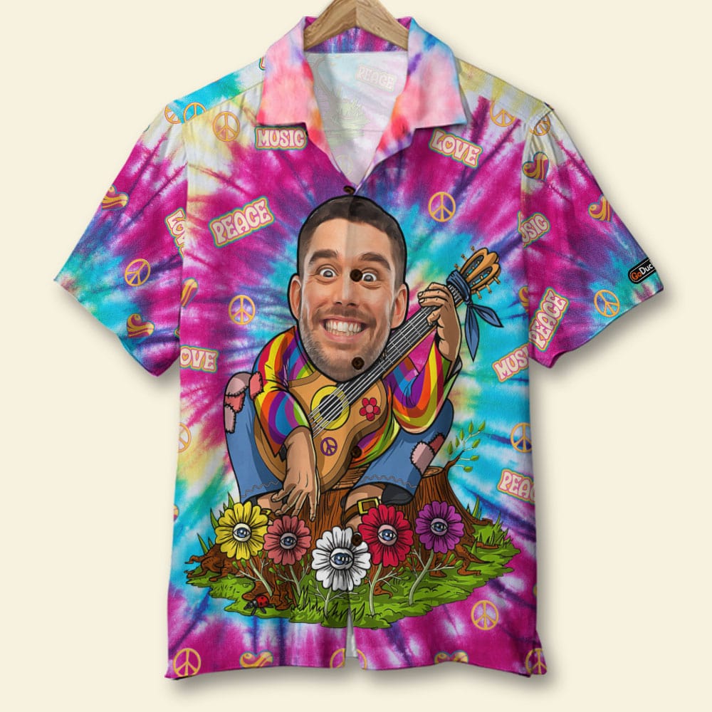 Man With Magic Background Custom Photo Hawaii Aloha Shirt Ha22717