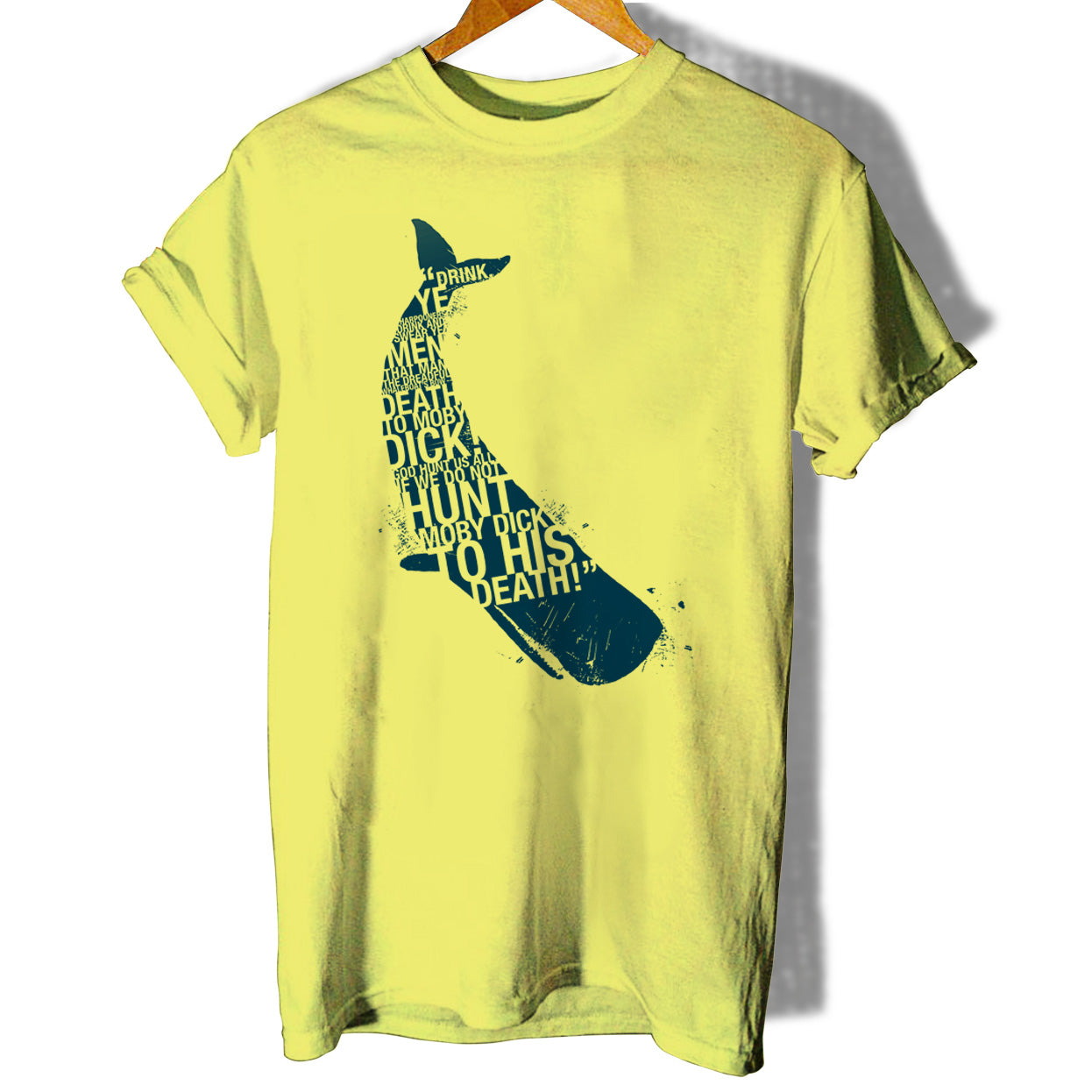 Moby Dick Whale Typography Women T-Shirt