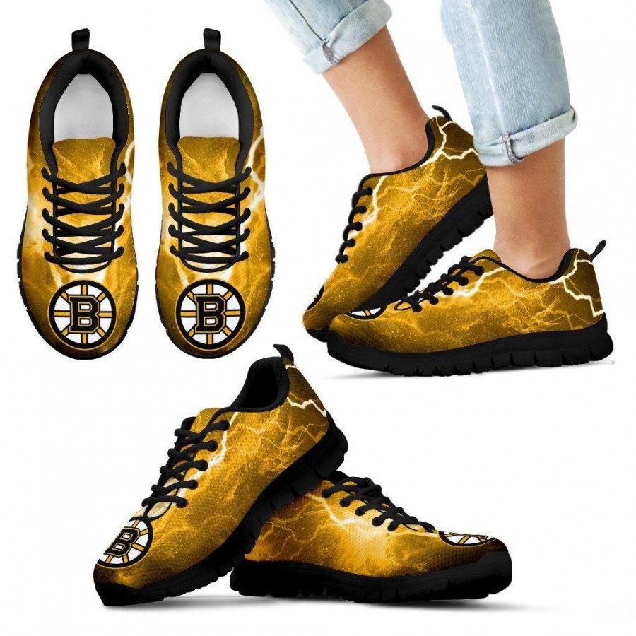 Boston Bruins Thunder Power Sneakers #794