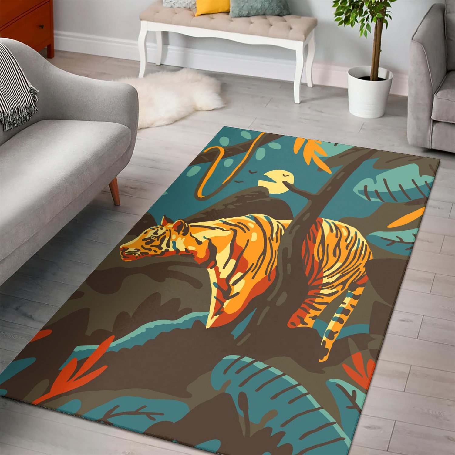 Eye Of The Tiger Area Rug Carpet Living room and bedroom Rug Home Decor Floor Decor