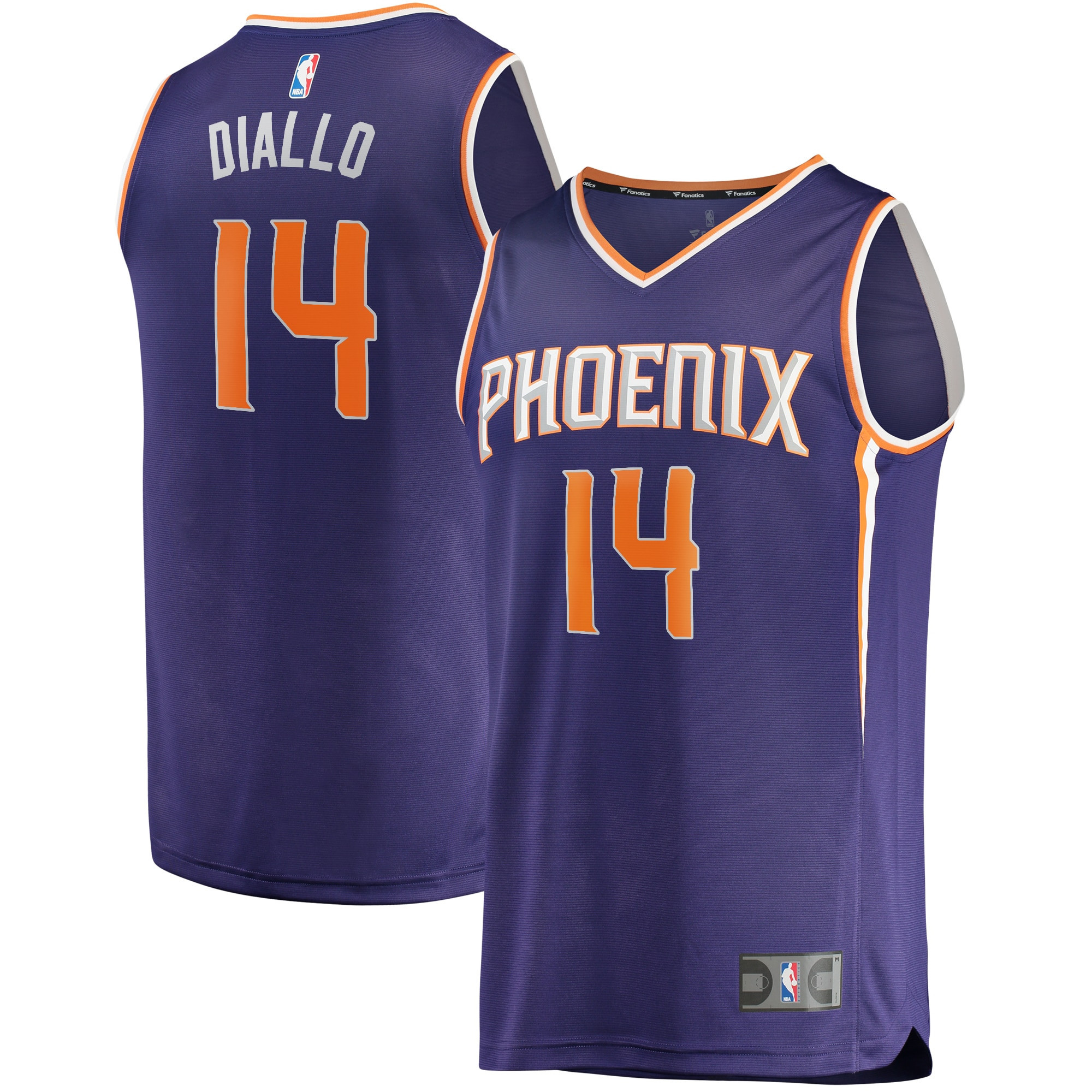 Cheick Diallo Phoenix Suns Fanatics Branded Fast Break Replica Player Jersey – Icon Edition – Purple NBA