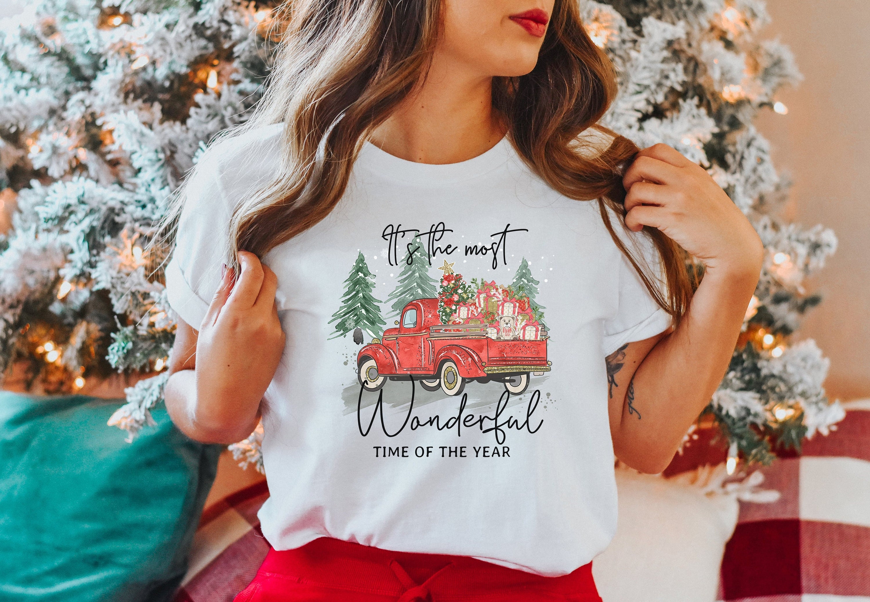 Its The Most Wonderful Time of Year t-shirt, Christmas tshirt, Christmas Gift ,Christmas Family shirts, holiday sweater, Truck Shirt