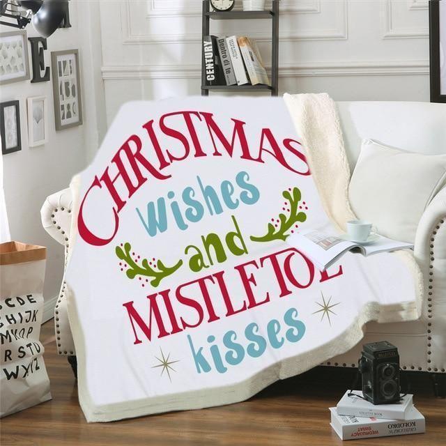 X-Mas Wish Blanket Christmas Decoration Ideas