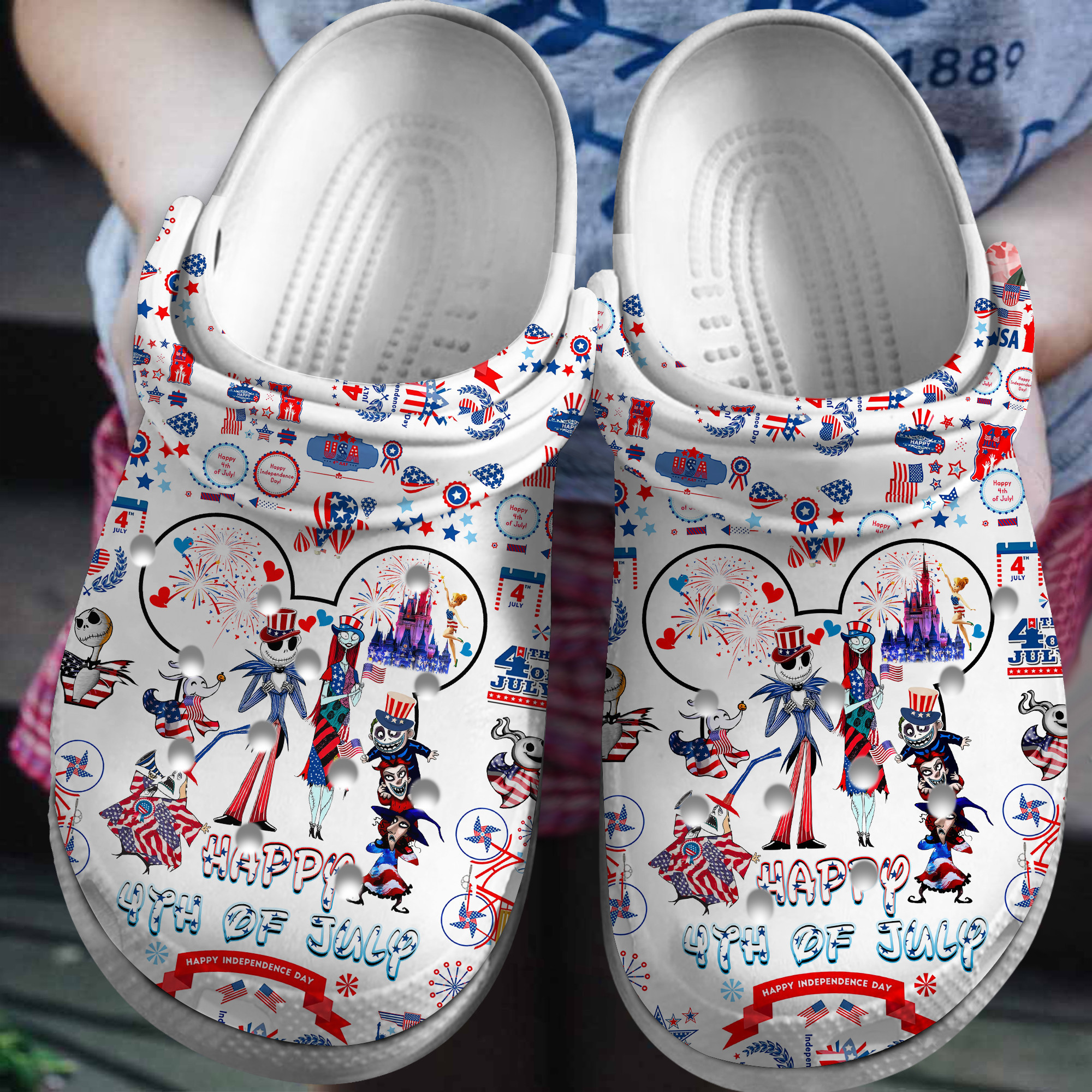 Premium Happy Independence Day Crocs Crocband Clogs Shoes Comfortable For Men Women and Kids