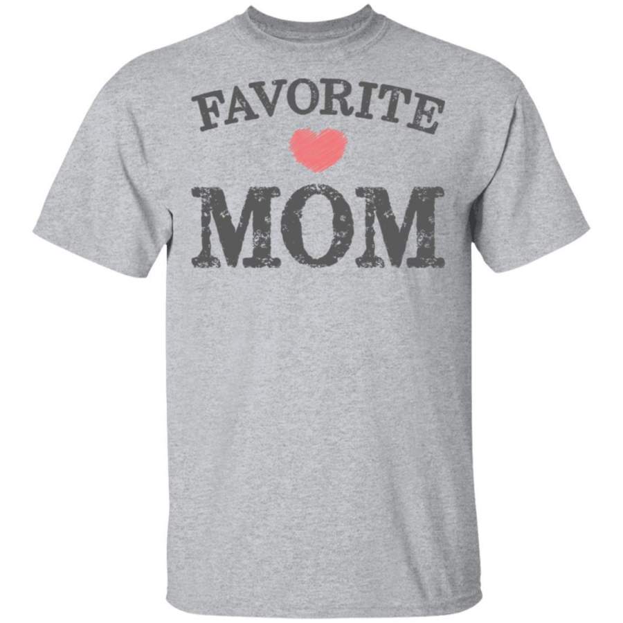 Favorite Mom Heart Distressed Vintage shirt funny