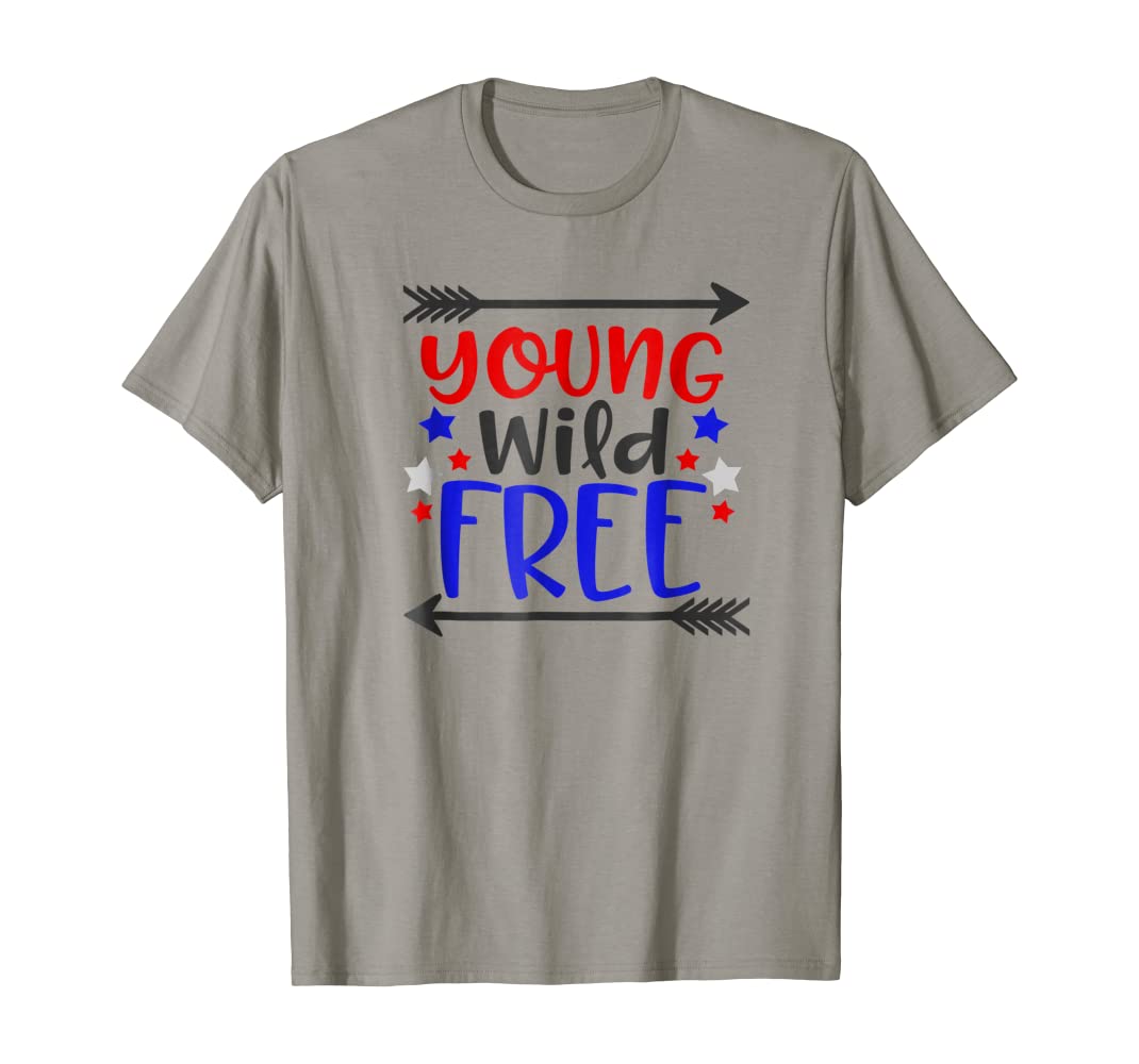 Young Wild And Free USA American Freedom Day Gift For Men Women Standard/Premium T-Shirt Hoodie