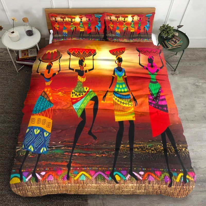 African American Bedding Set All Over Prints