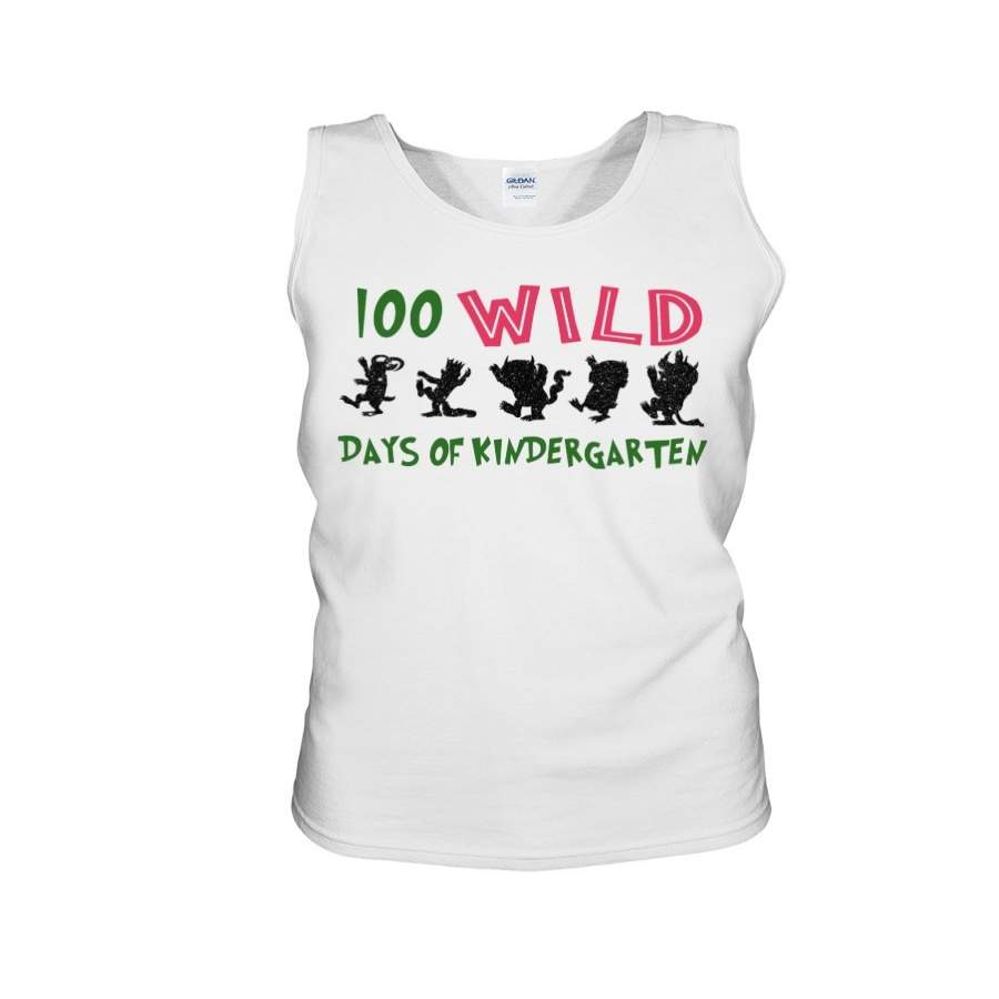 100 Wild Days Of Kindergarten For Animal Lovers Unisex Tank Top