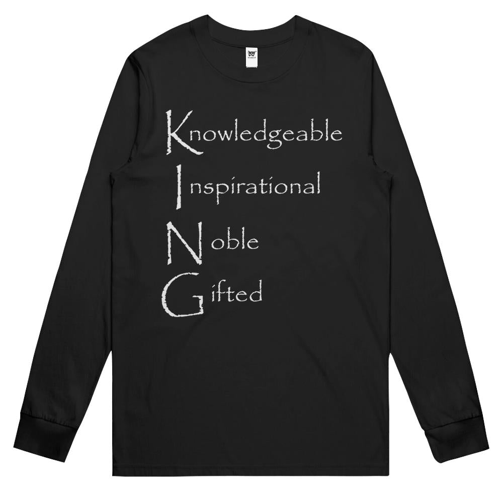 King Knowledgeable Inspirational Noble Gifted Long Sleeve T Shirts