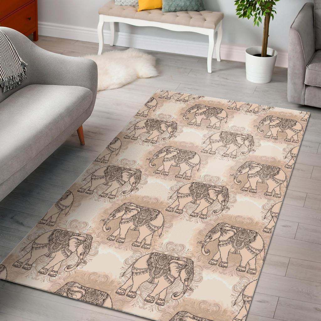 Indian Tribal Elephant Rug