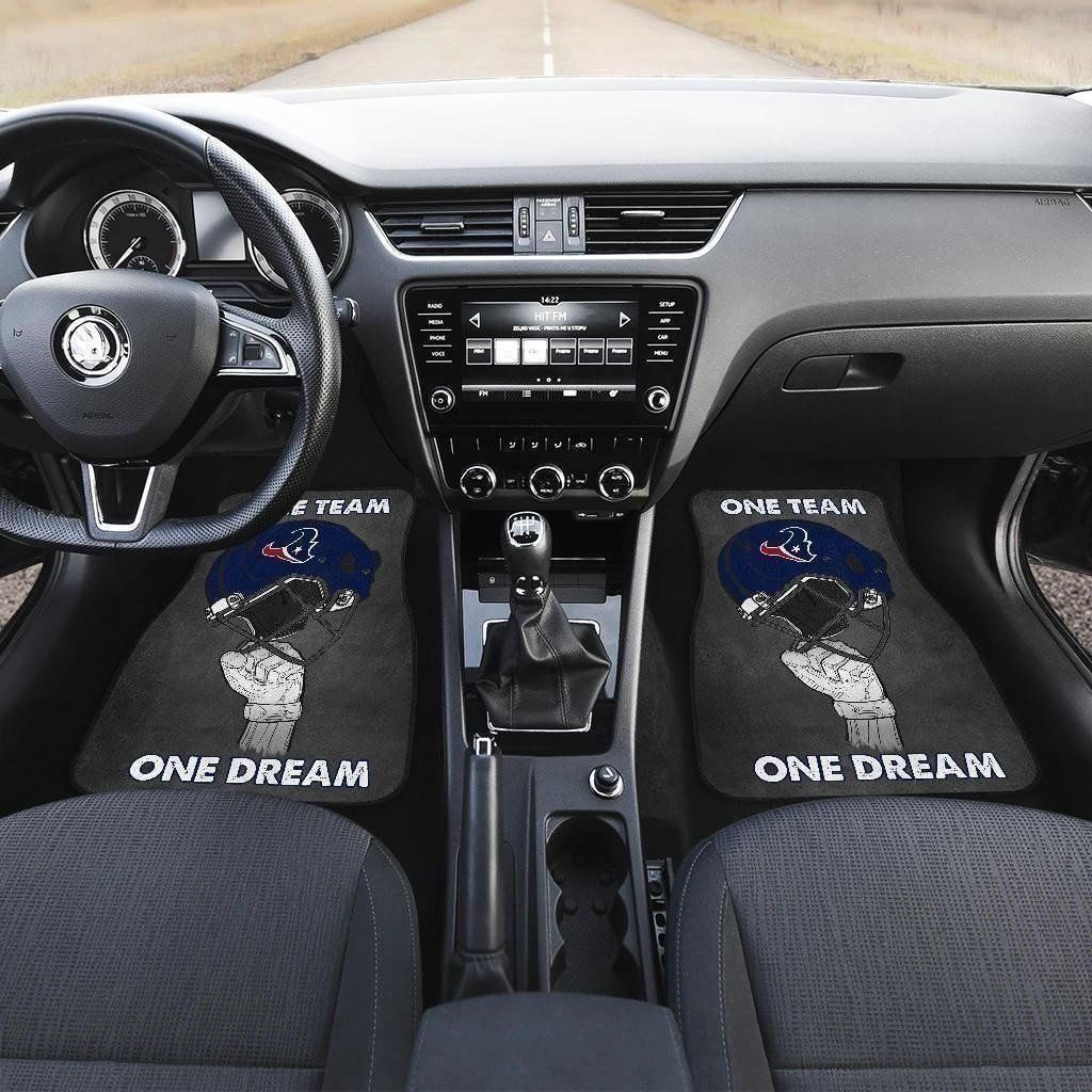 One Team One Dream Houston Texans Car Floor Mats Personalized Car Seat Floor Mat Custom Print