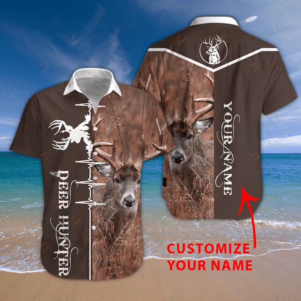 Check Out This Awesome Deer Hunter Hawaii Aloha Shirts Custom Name H Ha51998