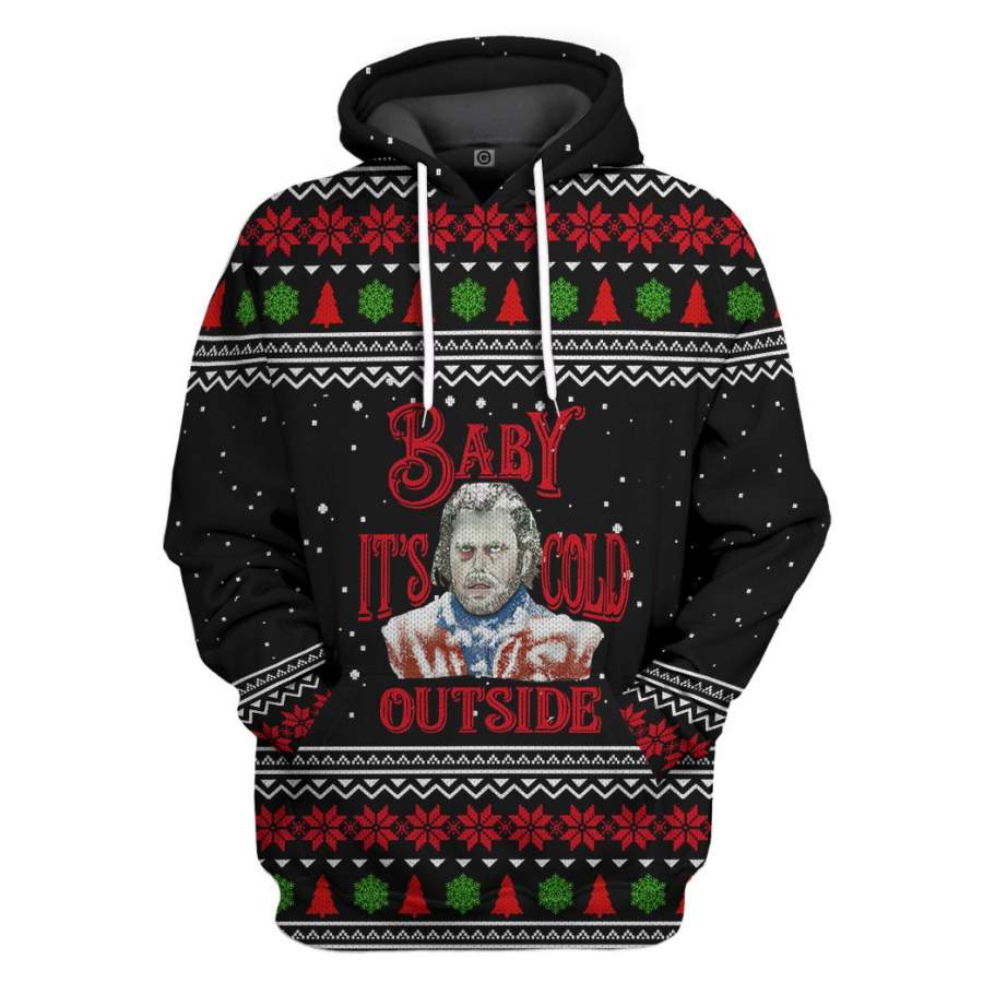 3D The Shining Baby It’s Cold Outside Ugly Christmas Sweater Custom Tshirt Hoodie Apparel