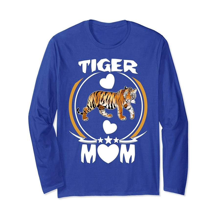 DTABuy DTA Tiger Mom Long Sleeve Shirt Mothers Day Gift For Animal Love