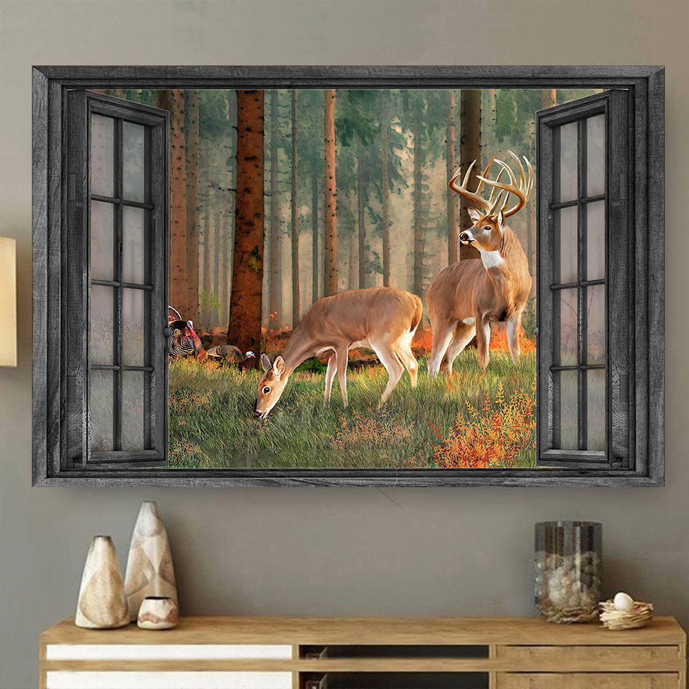 Blacktail Deer 3D Wall Art Home Decor Gift Couple Spike Deer Hunting Lover Da0393-Tnt