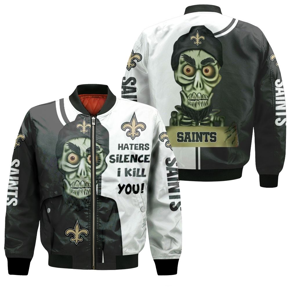 New Orleans Saints Haters I Kill You 3D Bomber Jacket