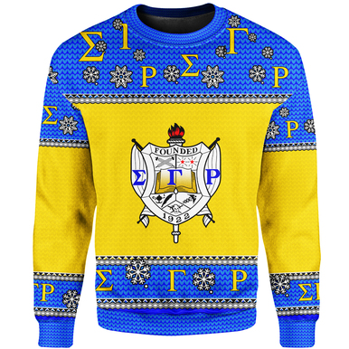 Christmas Sigma Gamma Rho Sweatshirt – Custom Sorority Logo Sweatshirt