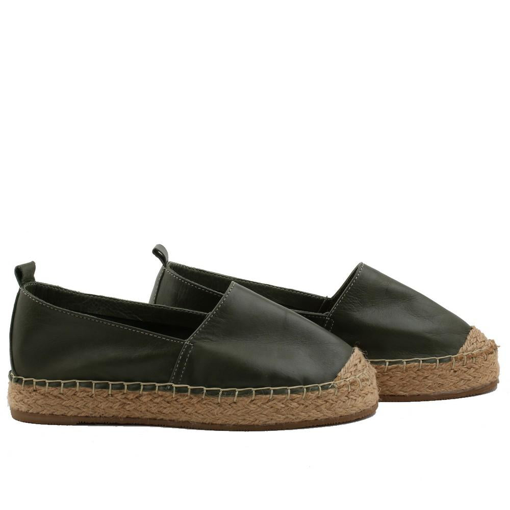 Black Espadrile Shoes San402