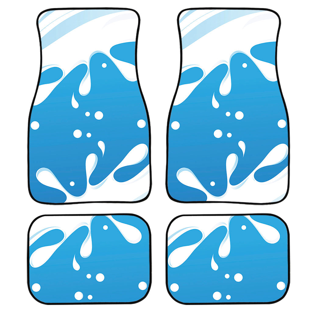 Milk Print Front And Back Car Floor Mats, Front Car Mat