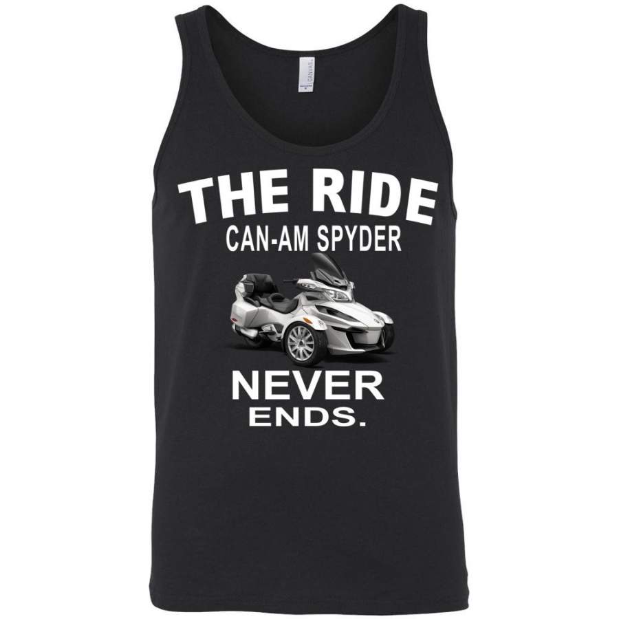 The Ride Can Am Spyder Never Ends Unisex Tank T-Shirt