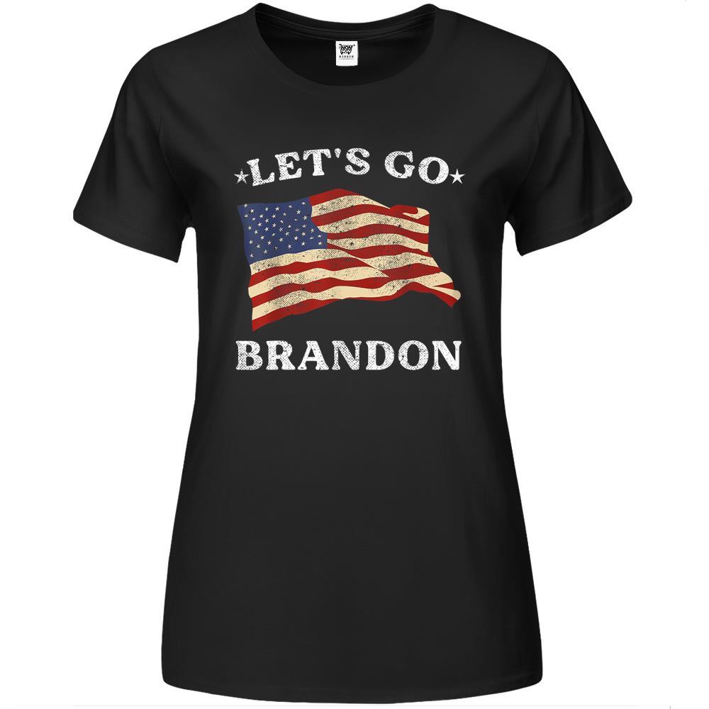 Let’S Go Brandon Shirt Cool Conservative American Premium Womens T Shirts