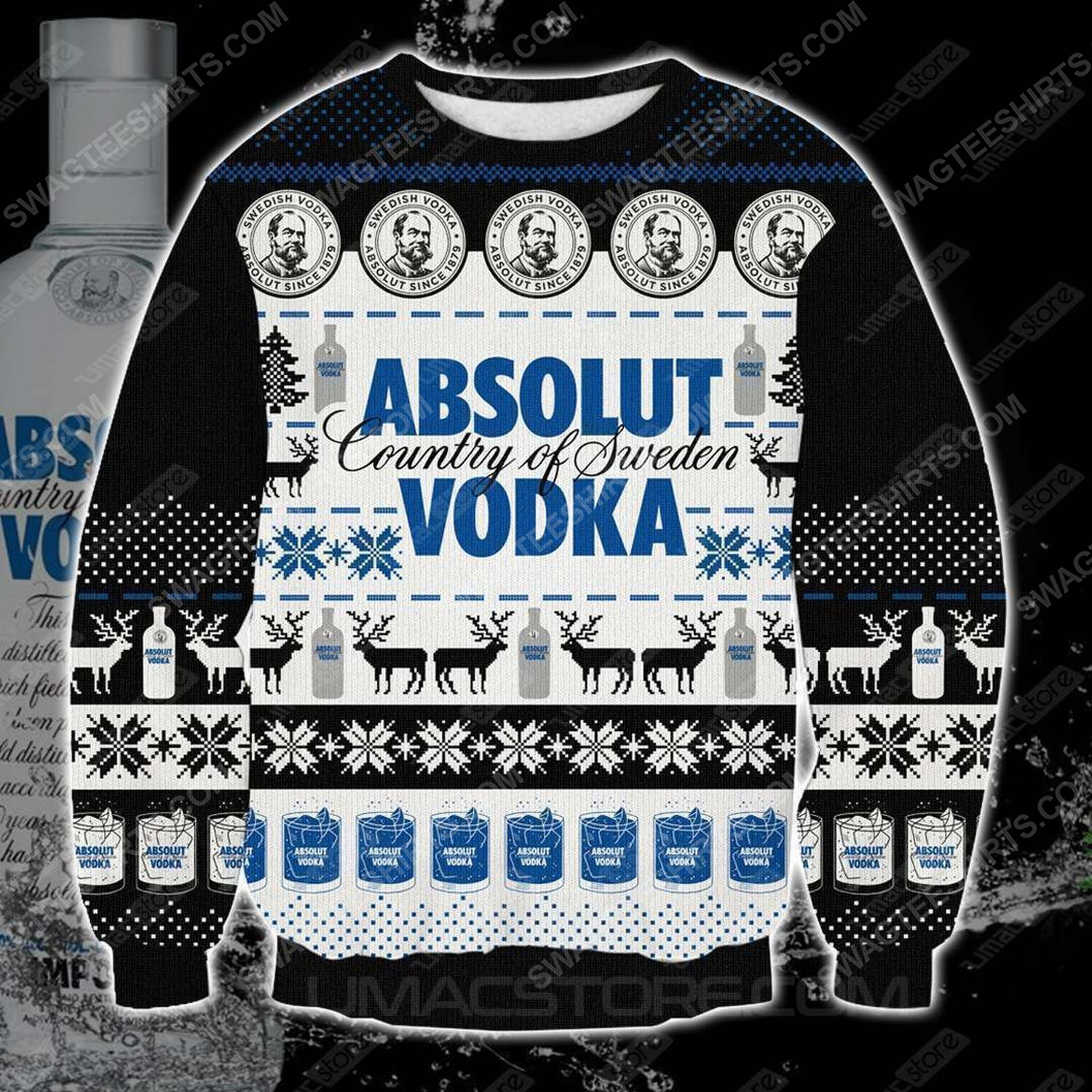 [Special Edition] Absolut Vodka Country Of Sweden Ugly Christmas Sweater – Maria