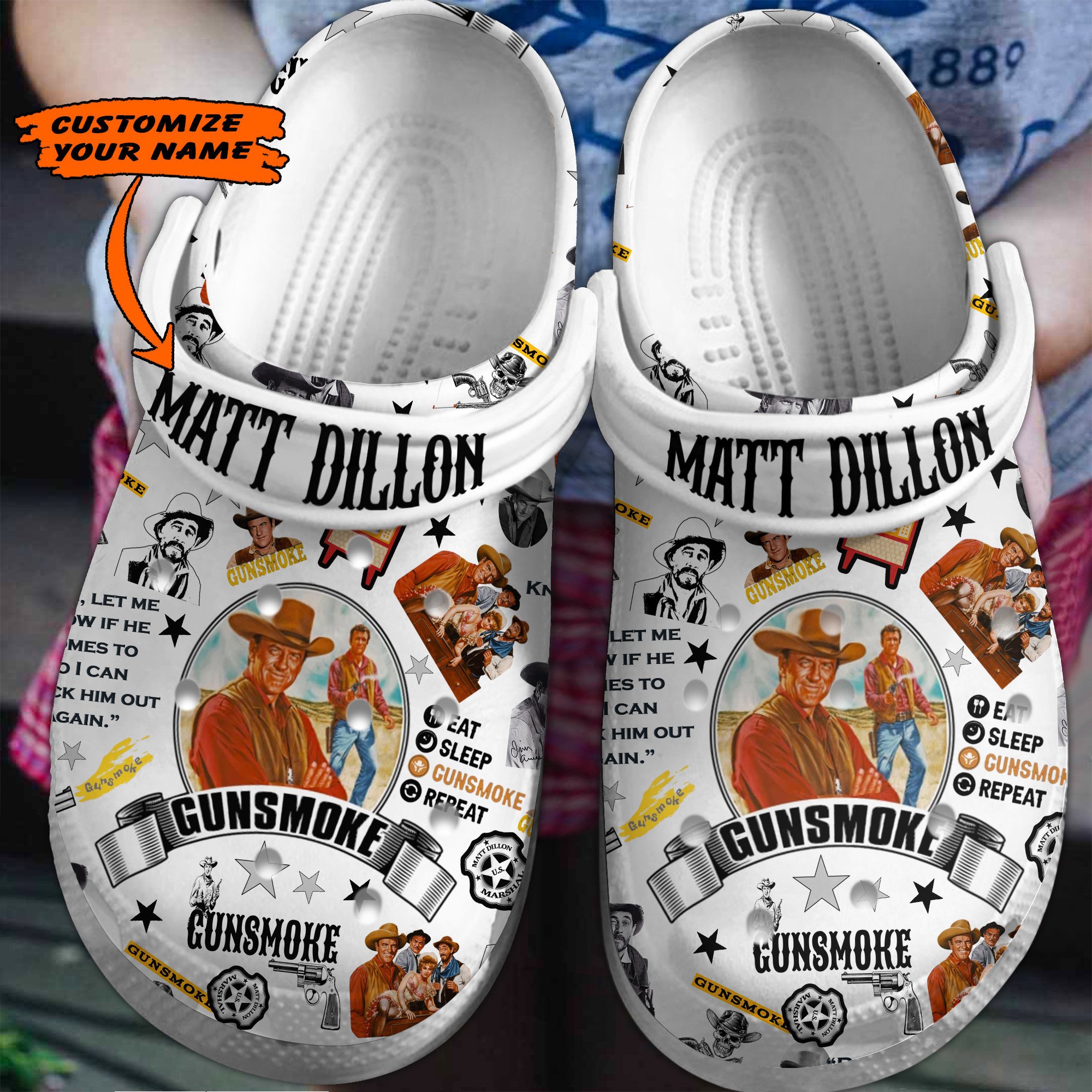 Matt Dillon Gunsmoke Tv Series Crocss Clogs For Men Women And Kid Ht1706910217