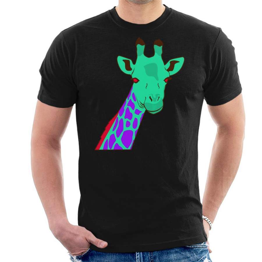 Brightly Coloured Giraffe Men’s T-Shirt