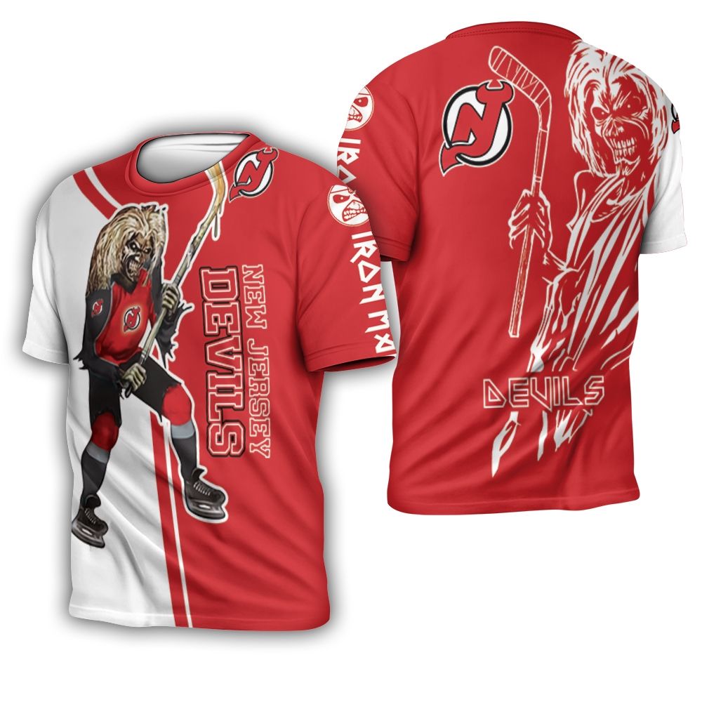 New Jersey Devils And Zombie For Fan 3D T-Shirt