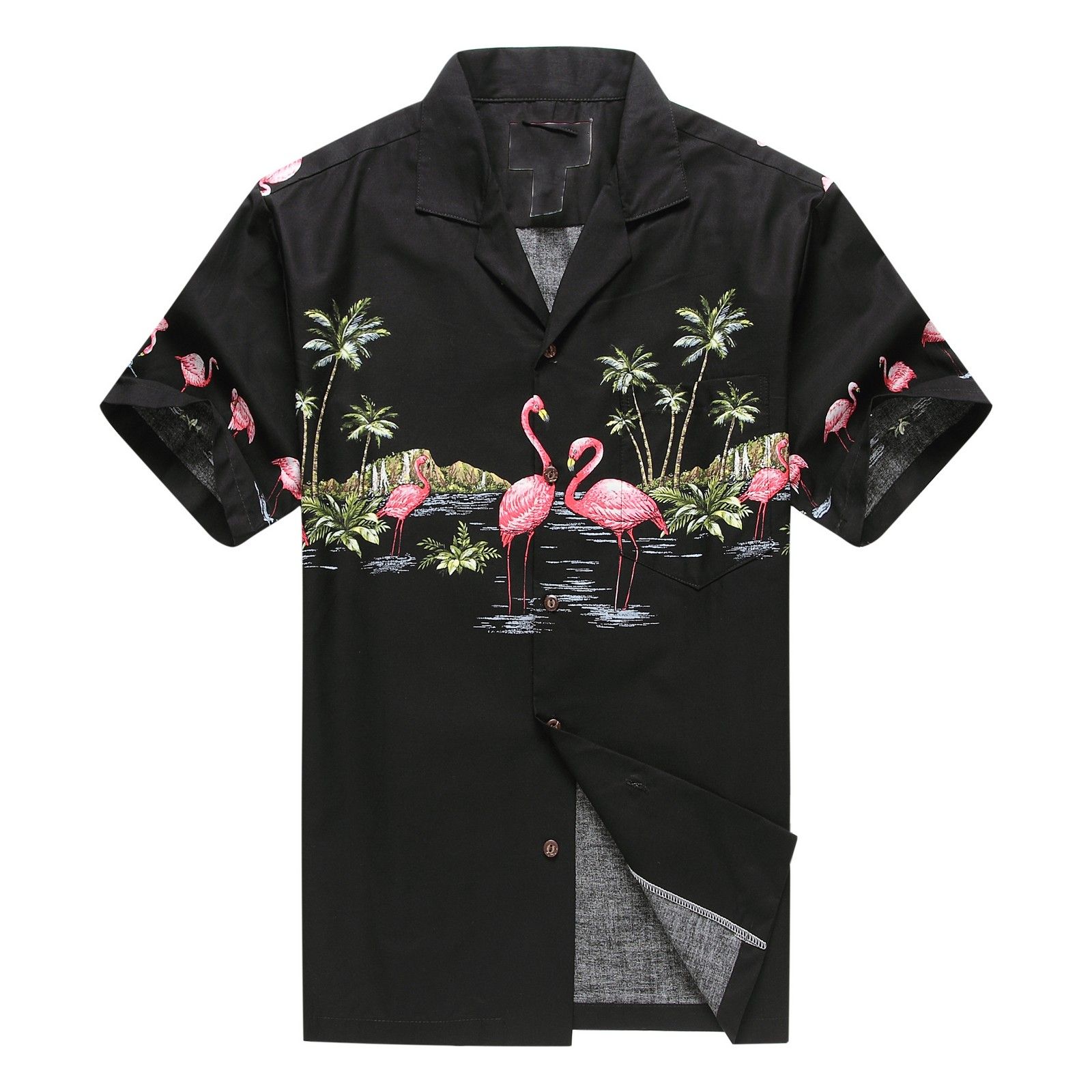 Flamingos Black Amazing Design Hawaii Shirt Ha55999