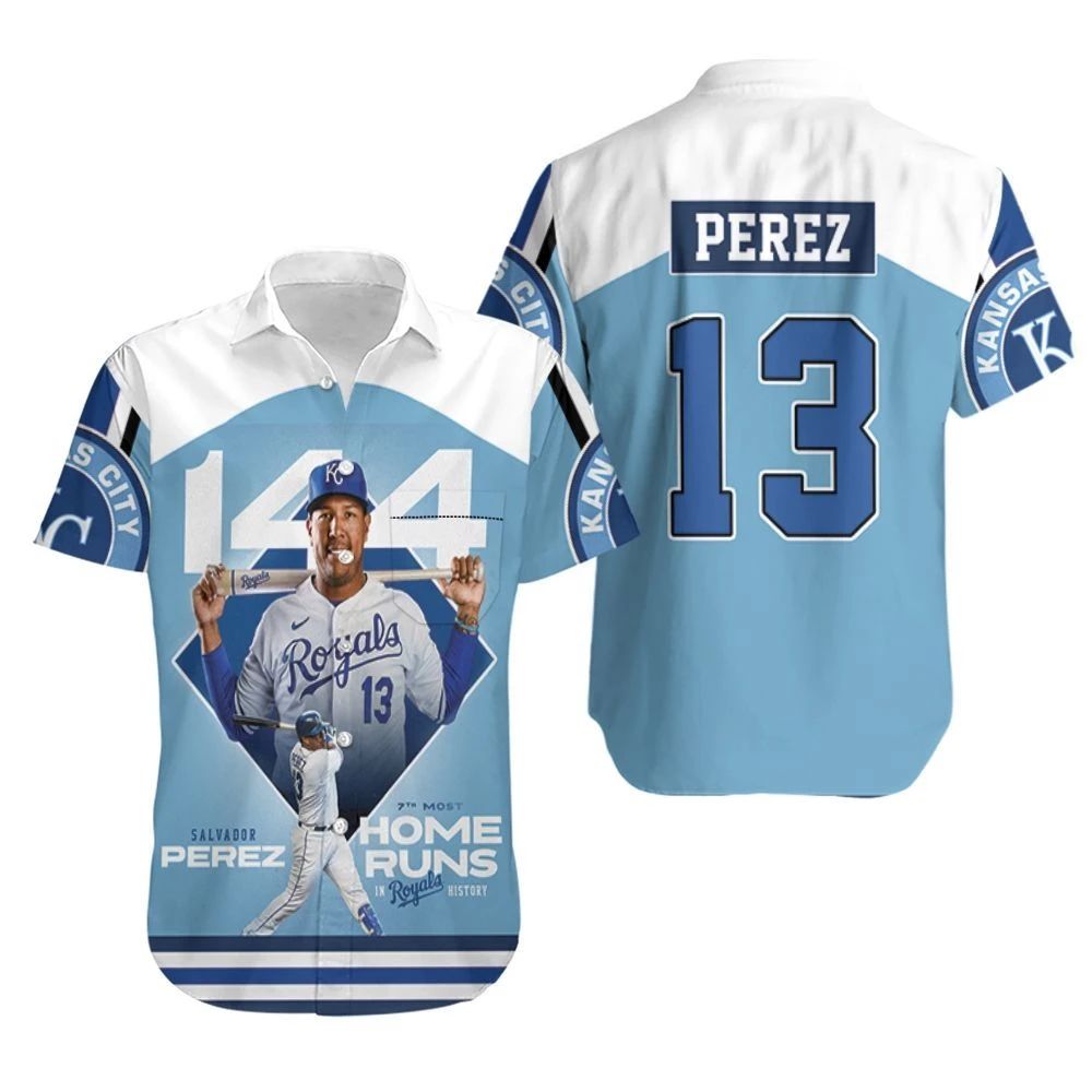 13 Perez Kansas City Royals City Hawaiian Shirt Combo Beach