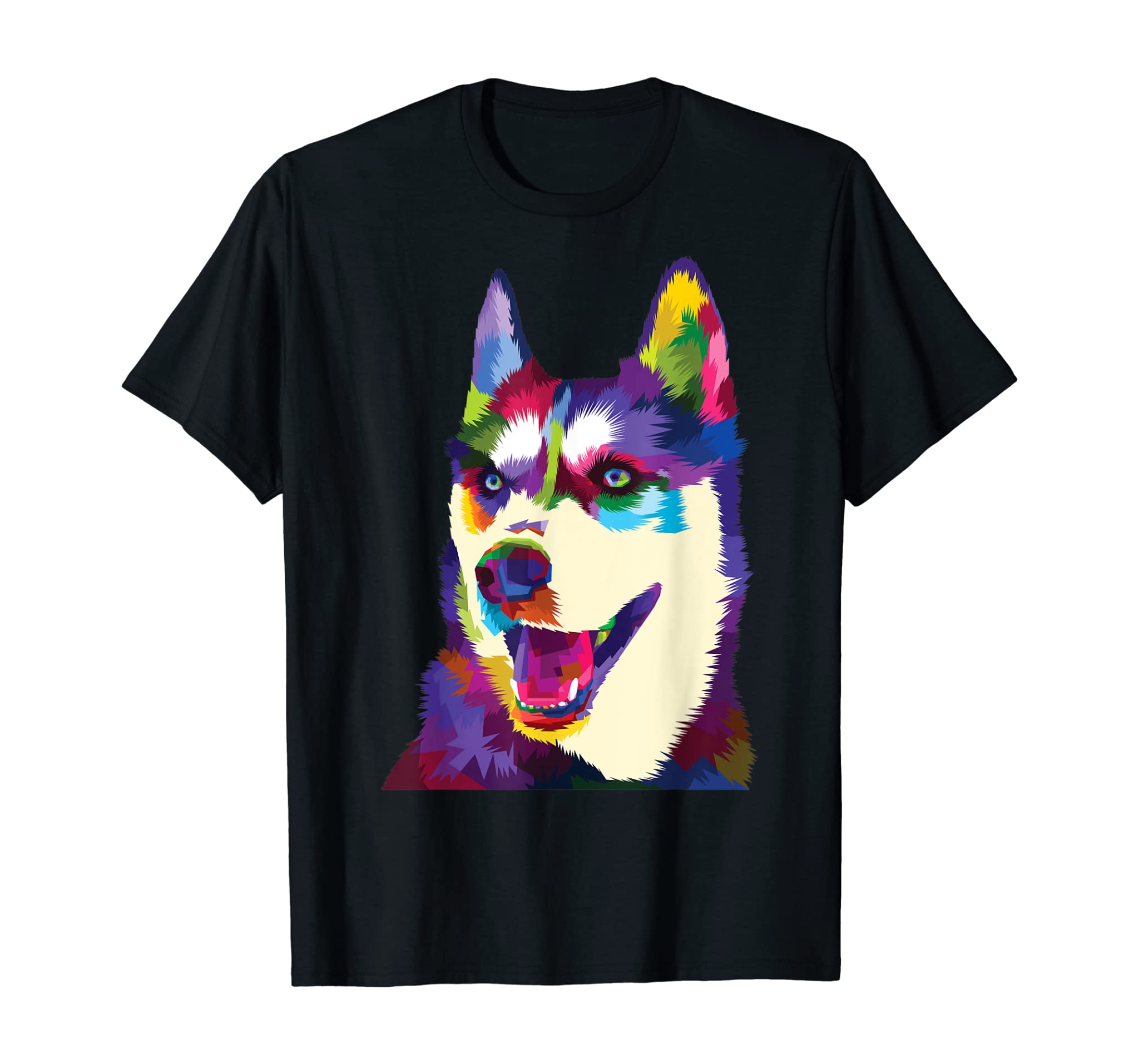 Siberian husky Shirt : Colorful Dog Pop Art Style