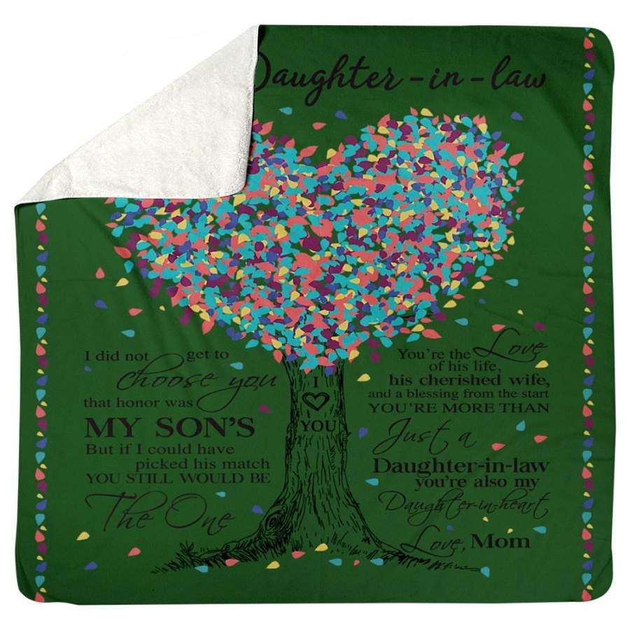 You Are The Love Of My Son Life Quote Gift For Daughter-In-Law Sherpa Blanket