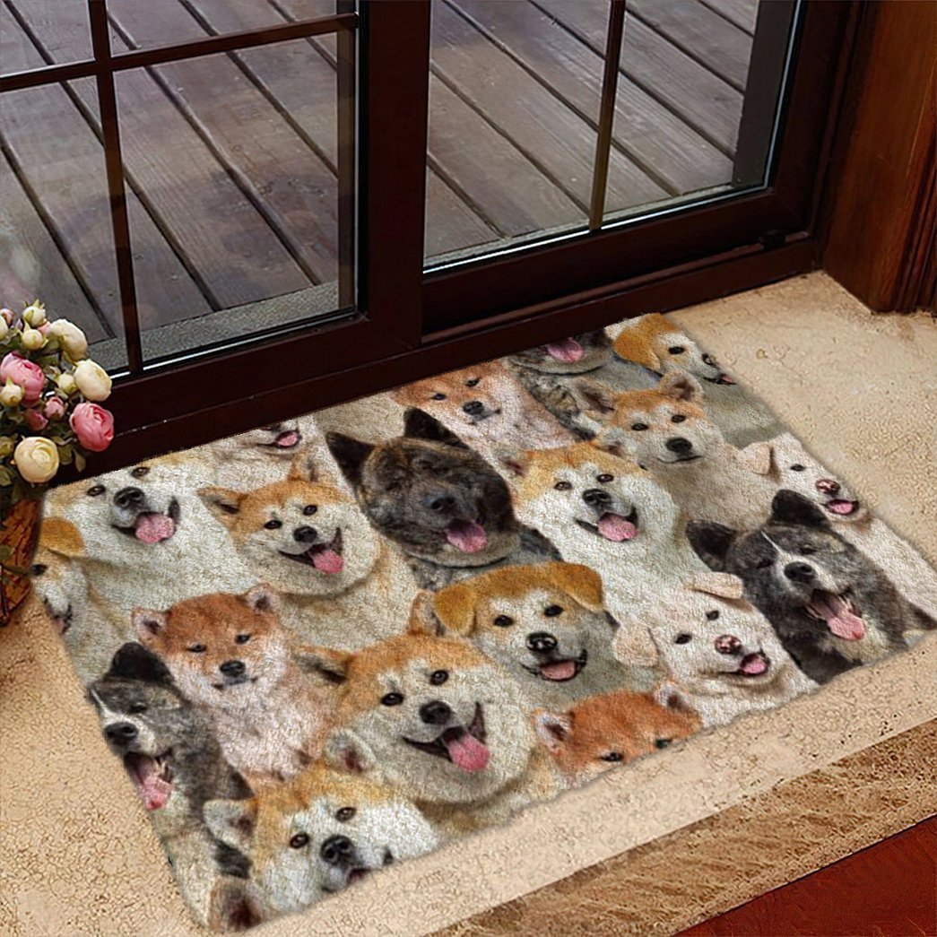 Tmarc Tee A Bunch Of Akita Inus Doormat