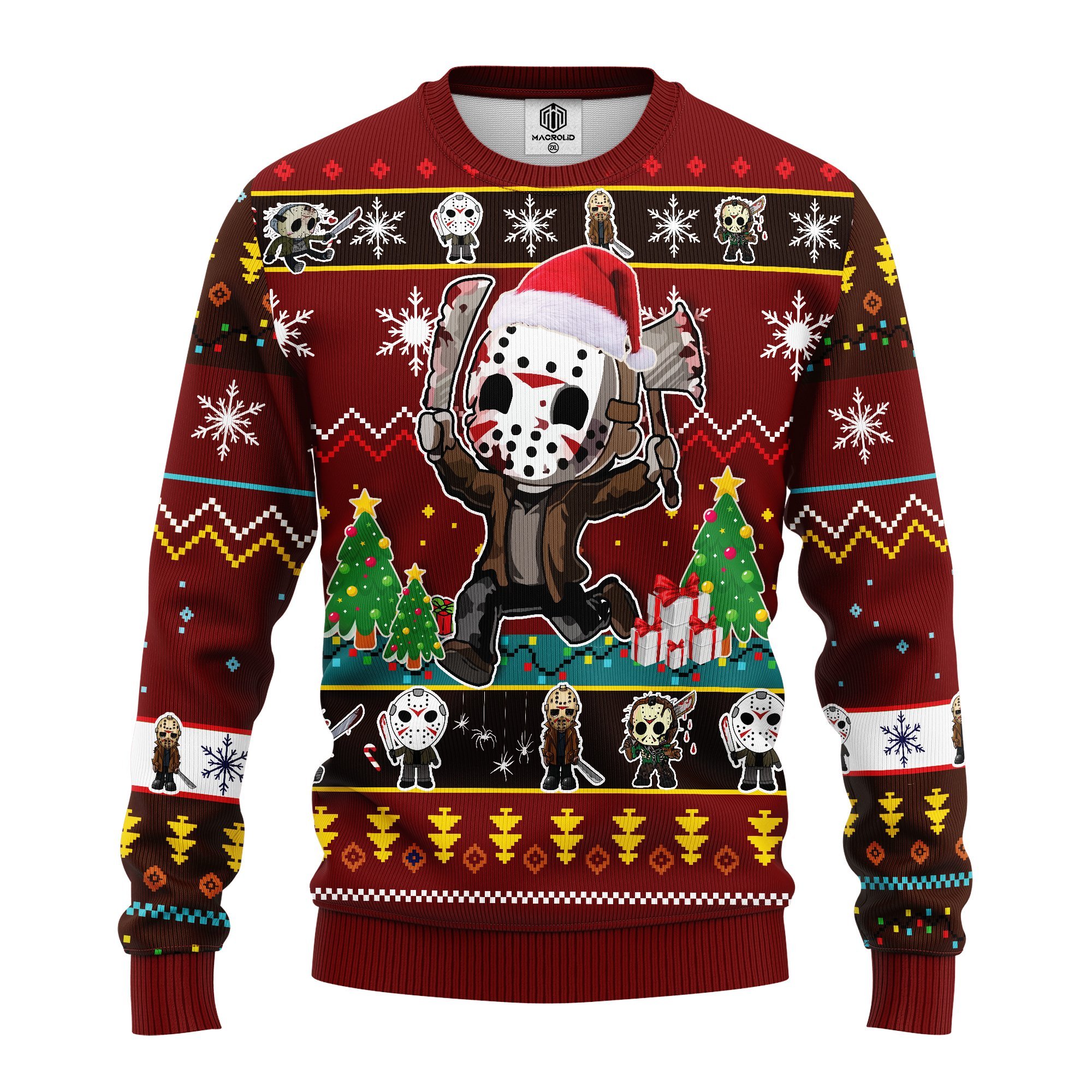 friday the 13th christmas sweater