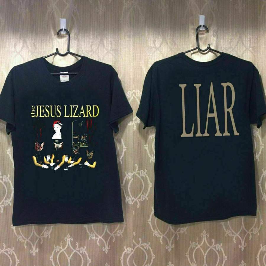 New Vintage The Jesus Lizard Liar 1992 T Shirt Gildan Reprint