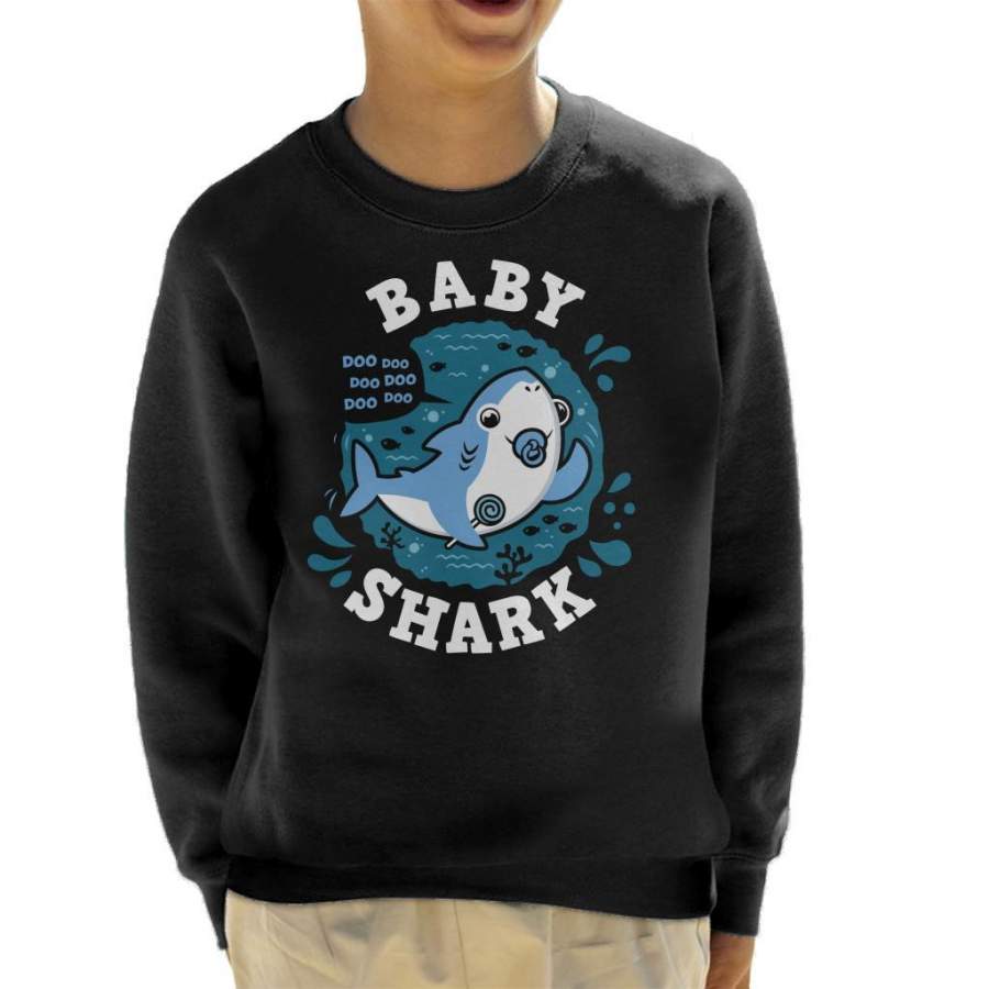 Baby Shark Family Boy Pacifier Kid’s Sweatshirt