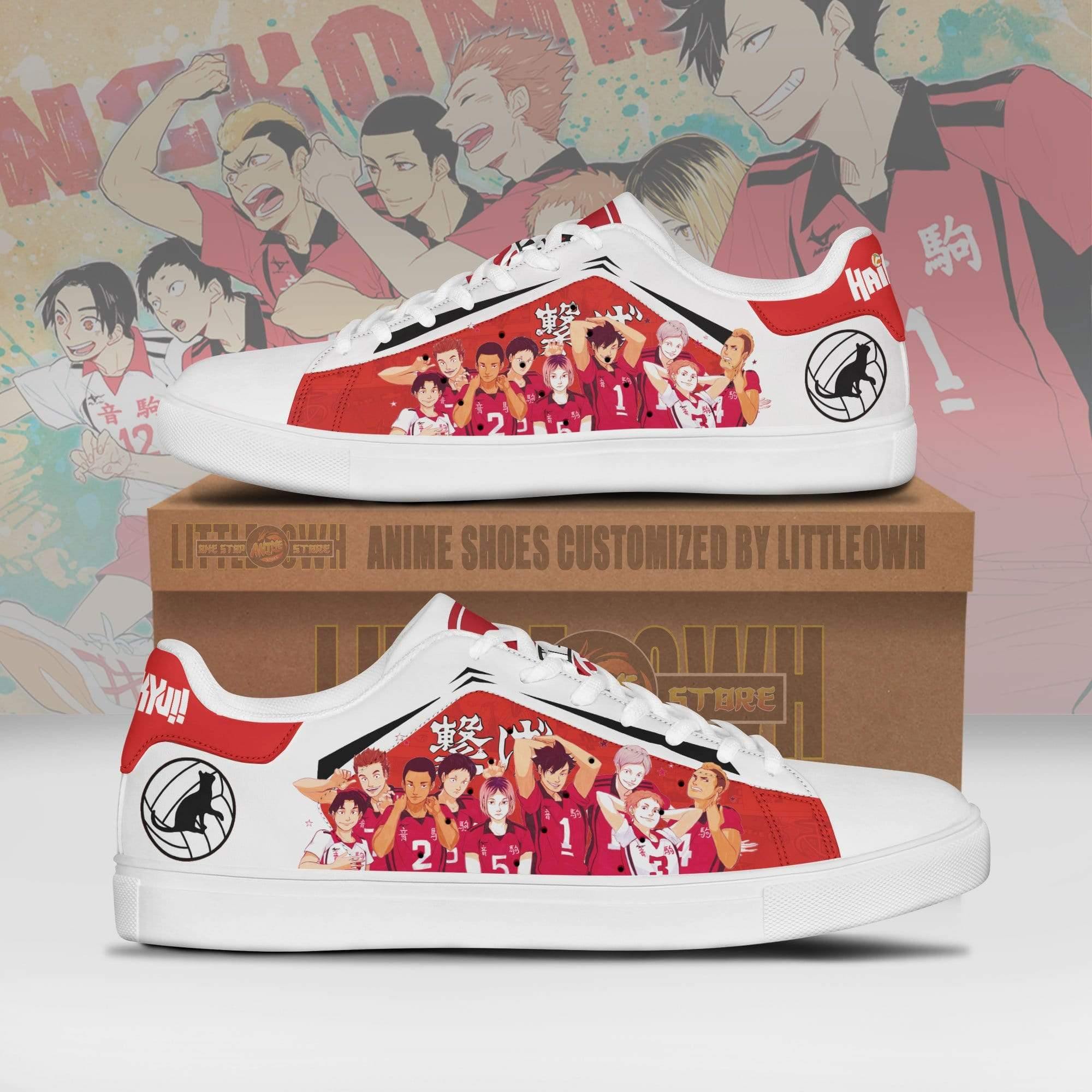 Nekoma High Sneakers Custom Haikyuu!! Anime Skate Shoes