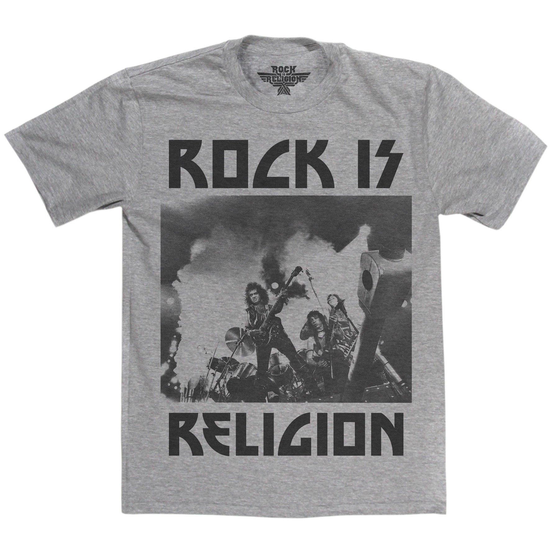 Rock is Religion Kiss T Shirt