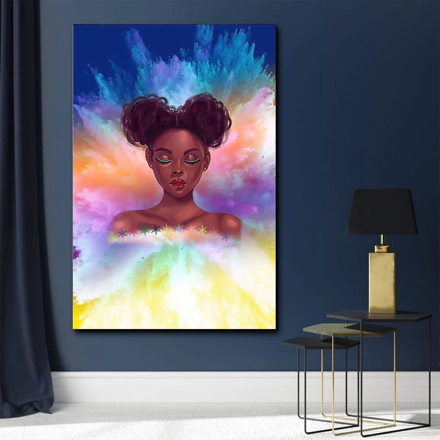 African Art Poster Black Melanin Living Room Bedroom Bathroom Home Decoration