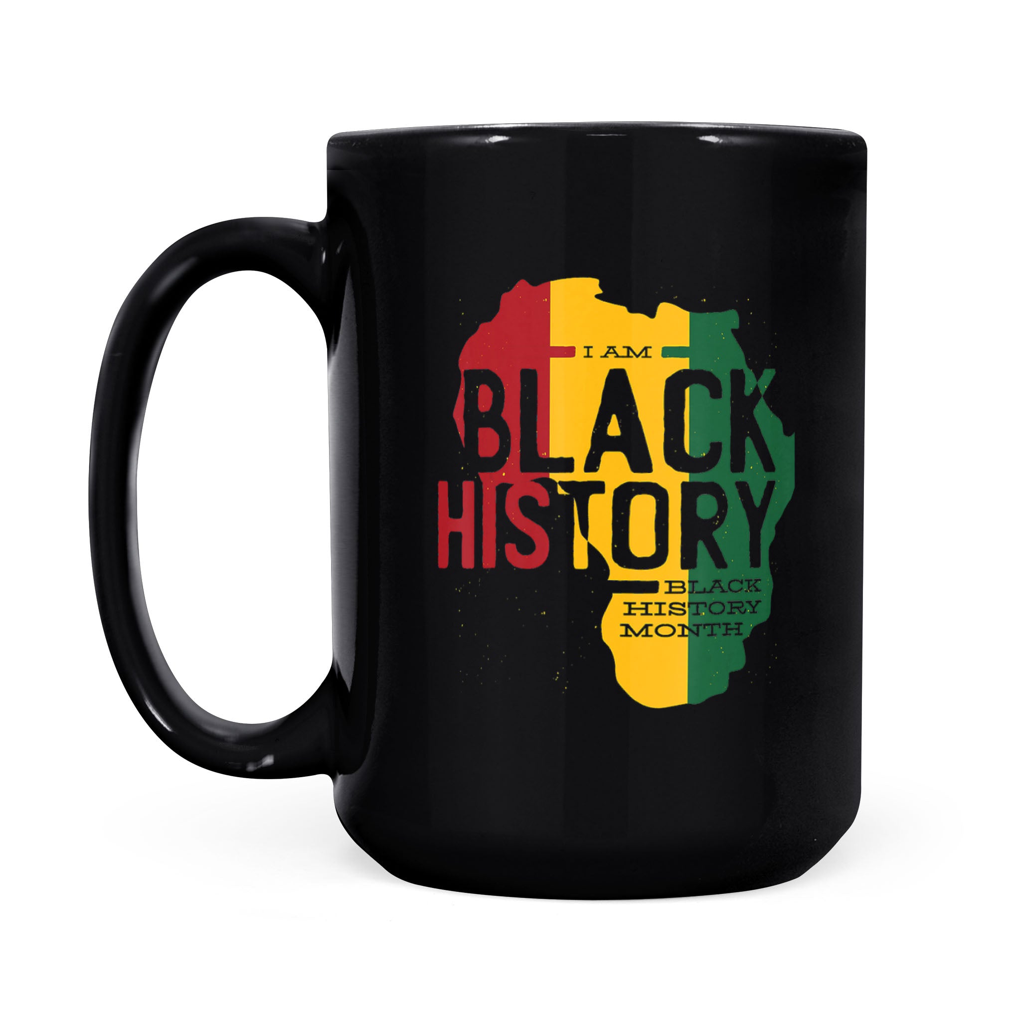 African American History Month Africa Map – Black Mug