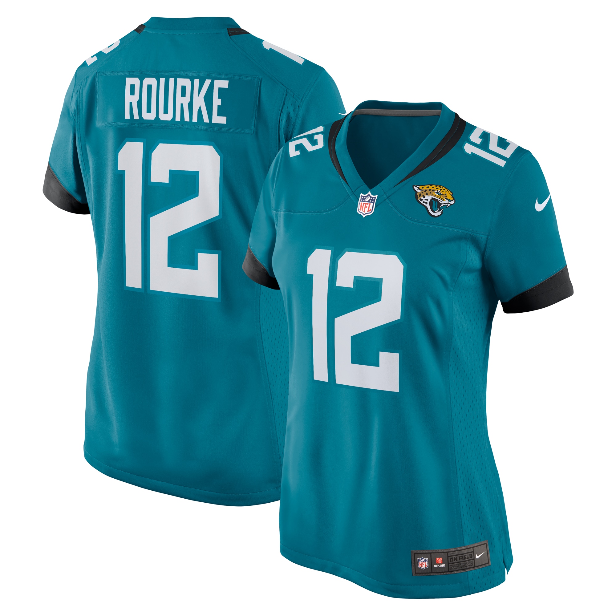 Women’s Jacksonville Jaguars Nathan Rourke  Teal Team Game Jersey