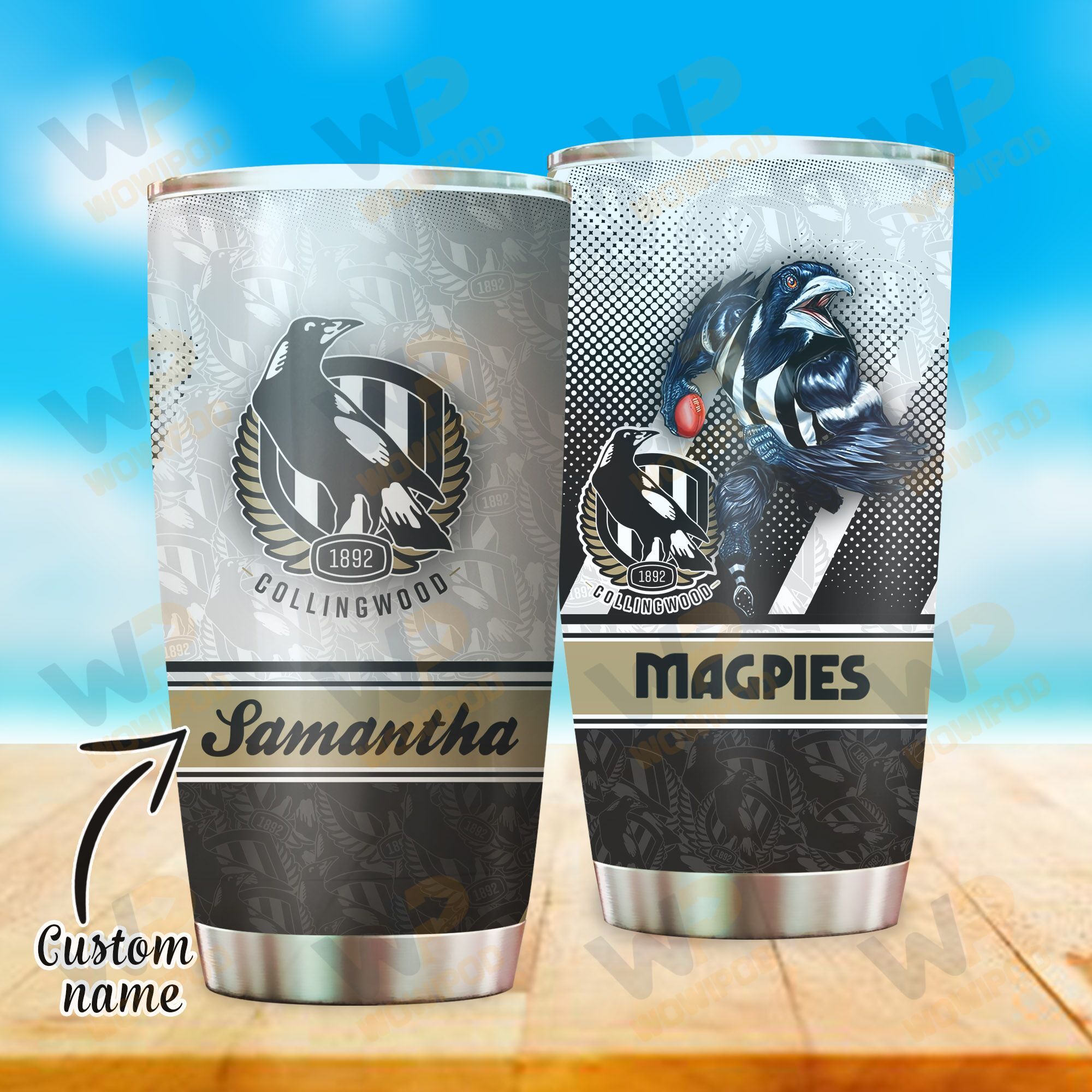 Collingwood Magpies Custom Tumbler 202 L1MTH0862