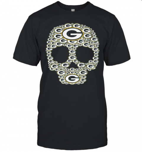 Skull Green Bay Packers Logo Unisex Jersey Tee