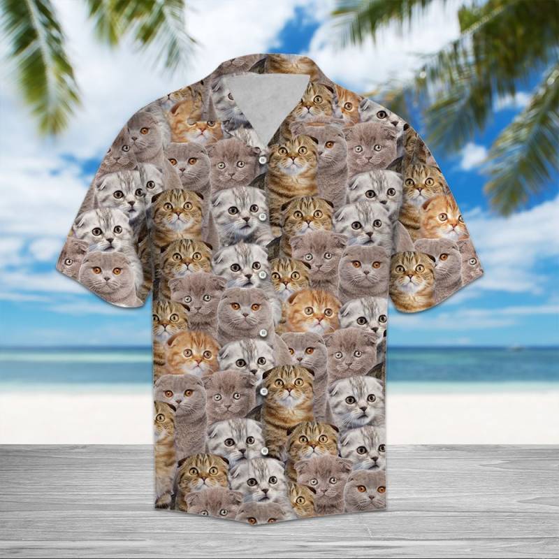 Scottish Fold Awesome Hawaiian Shirt Ha102441