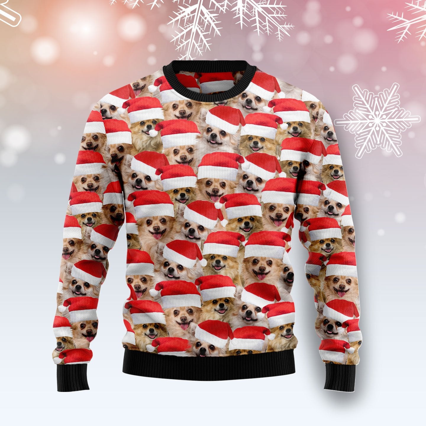 Chihuahua Group Awesome  Sweater, Ugly Christmas Sweater For Dog Lovers